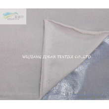 Polar Fleece Bonded Mercerizing flocked With Film for Curtain